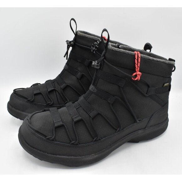 Keen Mens Size 11 Uneek SNK Chukka Triple Black Waterproof Boots Shoes - Picture 2 of 15
